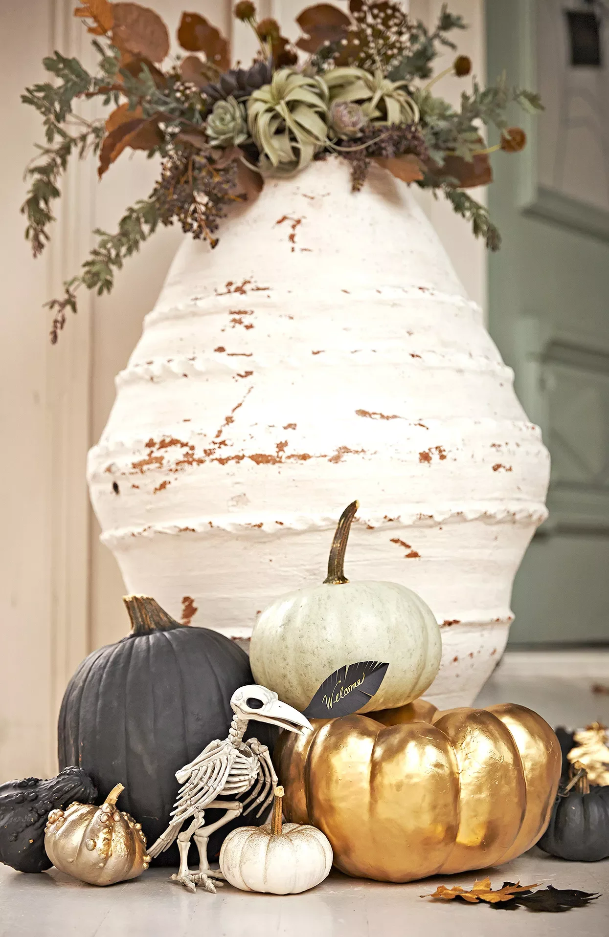 56 Creative DIY Halloween Decorations for Outdoor Spaces 33 Skeletons with a Wild Twist
