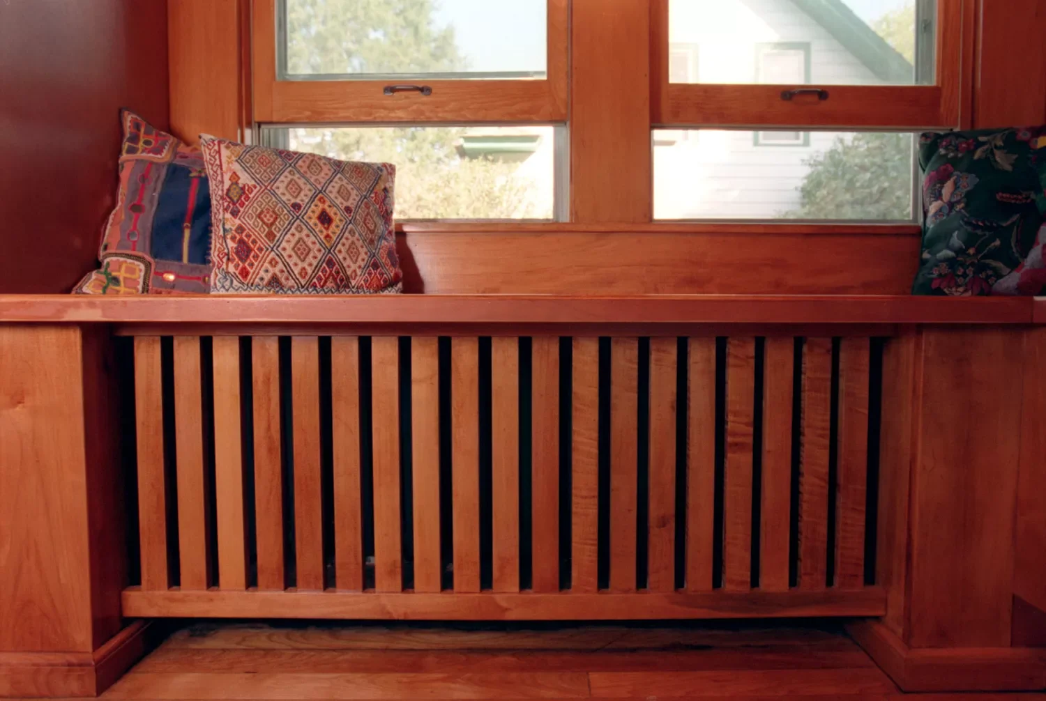 17 Creative DIY Radiator Cover Ideas That Transform Your Home 3 Slatted Wood Cover