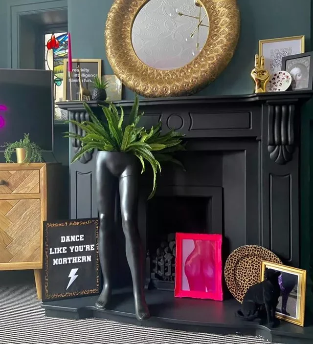 36 Stunning Painted Fireplace Ideas to Transform Your Living Space 5 Sleek Black Painted Fireplace