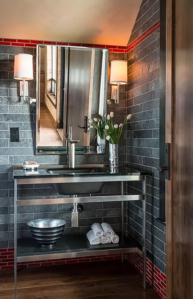 74 Amazing Bathroom Decorating Ideas That Will Transform Your Space 57 Sleek Stainless Steel Vanity