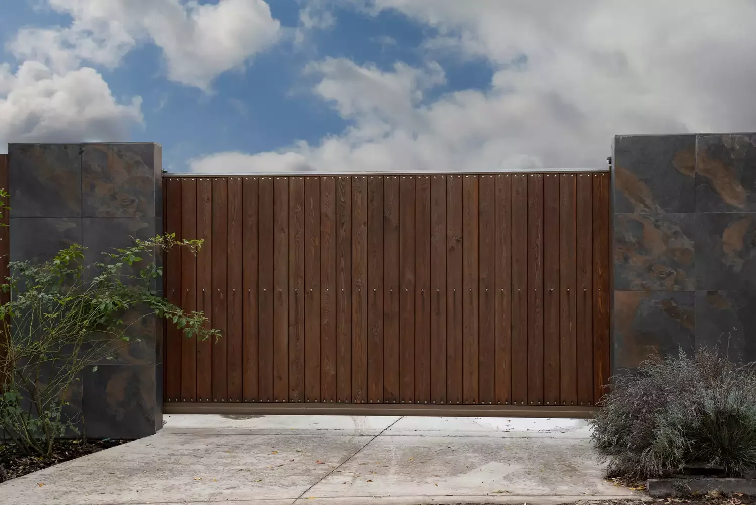 Sliding Wood Gate