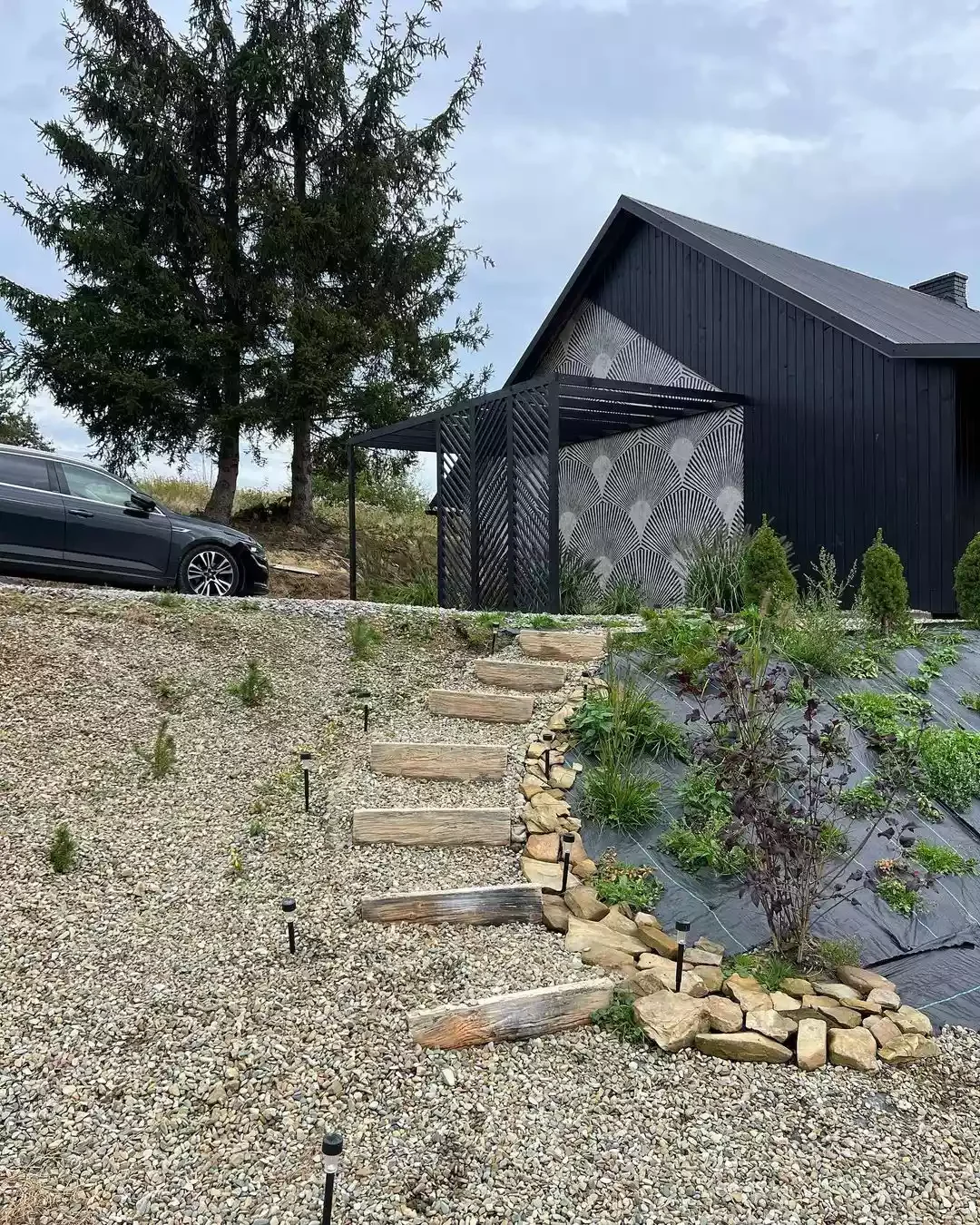 27 Gorgeous Garden Pathway Ideas to Transform Your Outdoor Space Sloped Garden Pathway