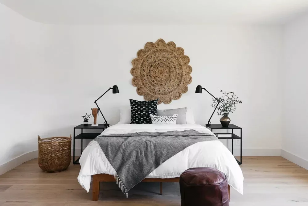 66 Creative Ways to Transform the Wall Above Your Bed Into a Stunning Focal Point Small Jute Rug