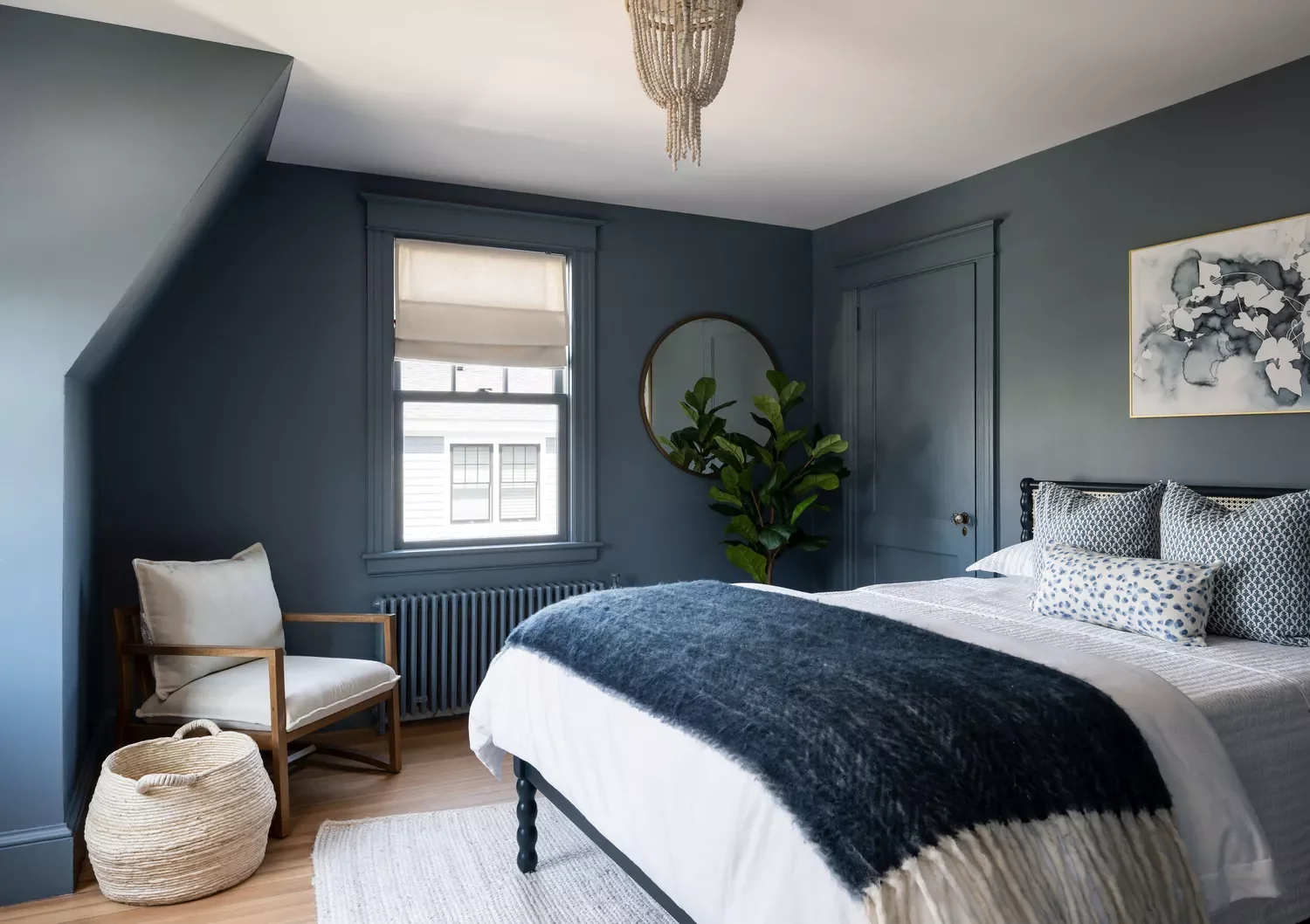 22 Stunning Blue Wall Ideas That Will Transform Your Home 11 Smoky Blue Bedroom Walls