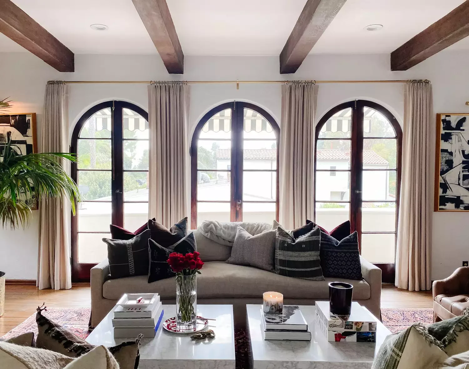 16 Stunning French Door Curtain Ideas to Transform Your Home 12 Soft Tones