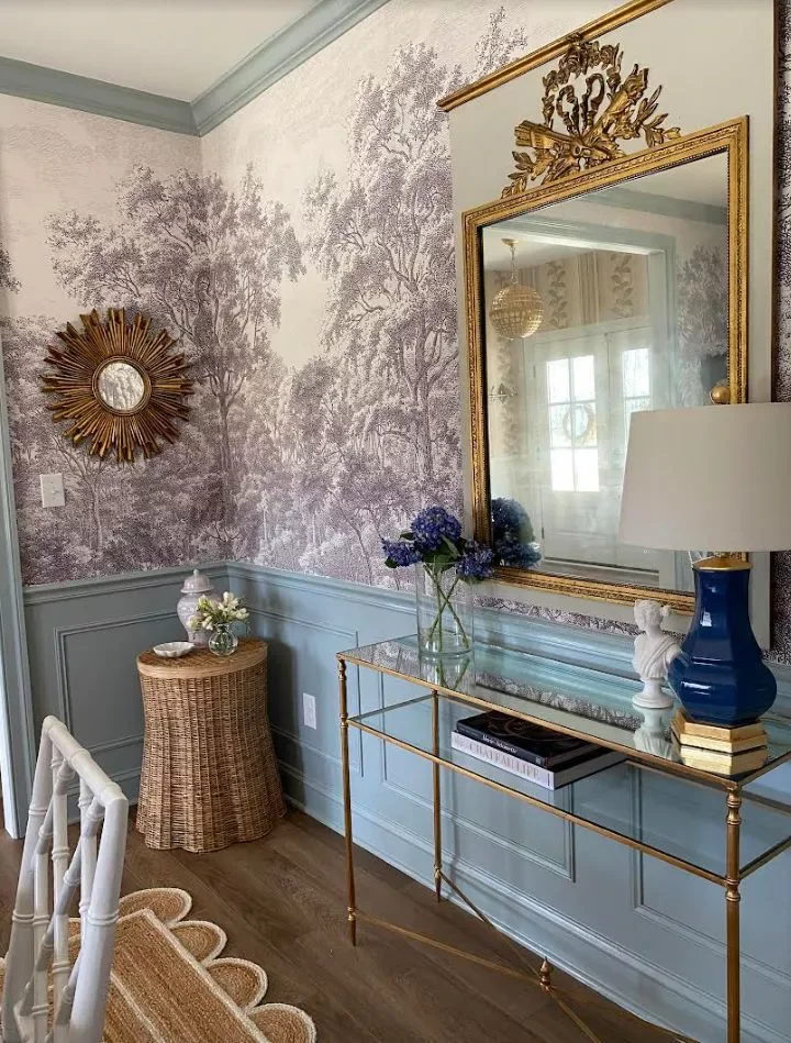 42 Stunning Half-Wall Paneling Ideas to Transform Your Home 18 Soothing Blue Wainscoting