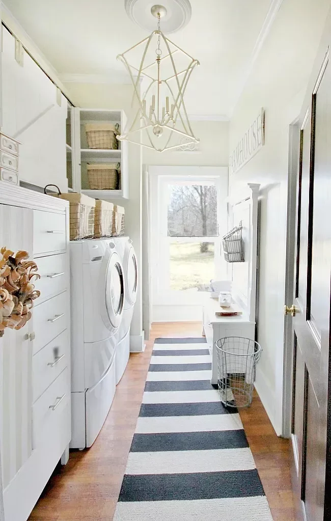 57 Creative Laundry Room Ideas That'll Make You Actually Enjoy Doing Chores Source Budget-Friendly Decor