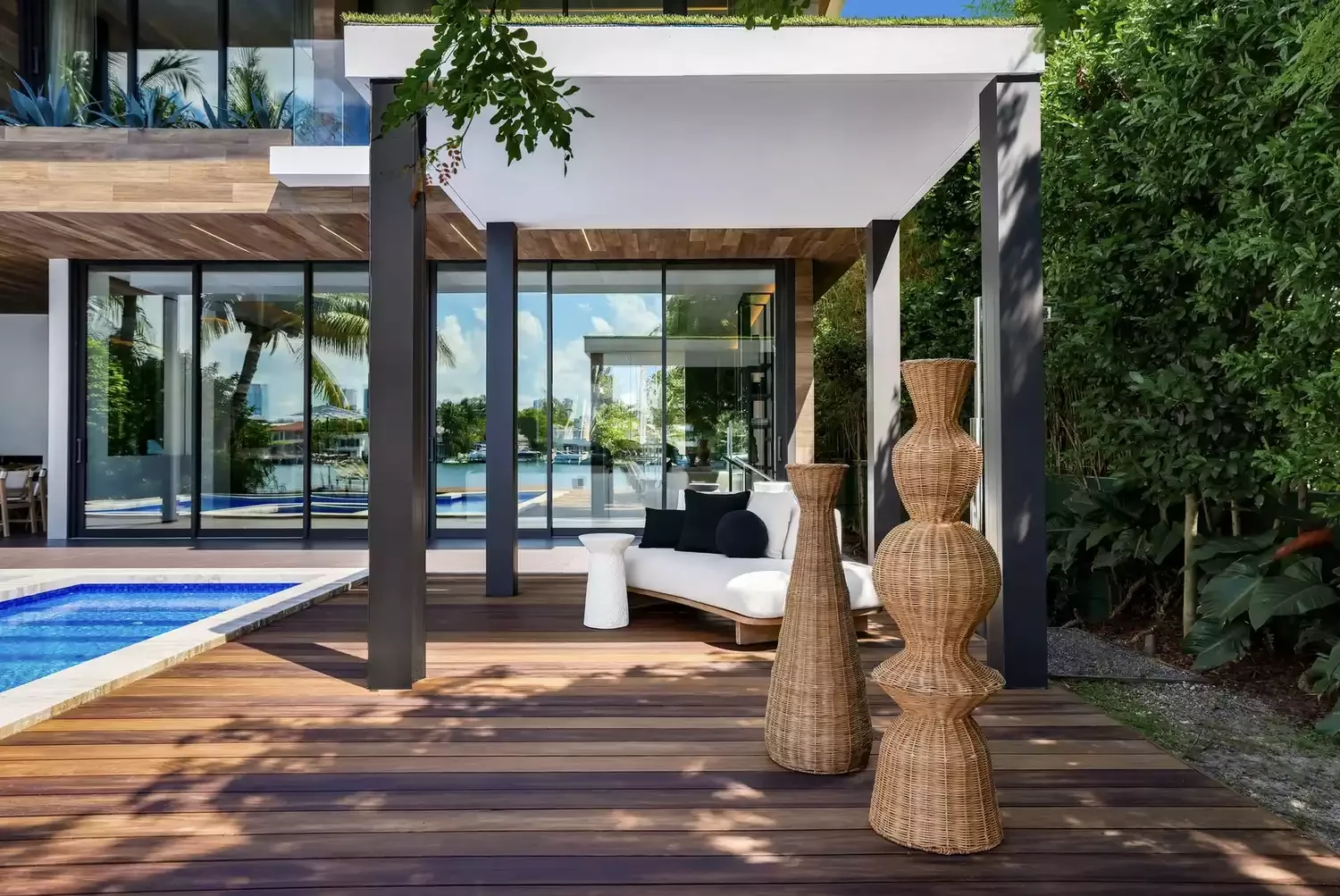 50 Amazing Deck Design Ideas to Transform Your Outdoor Living Space This Season 41 Spacious Teak Pool Deck