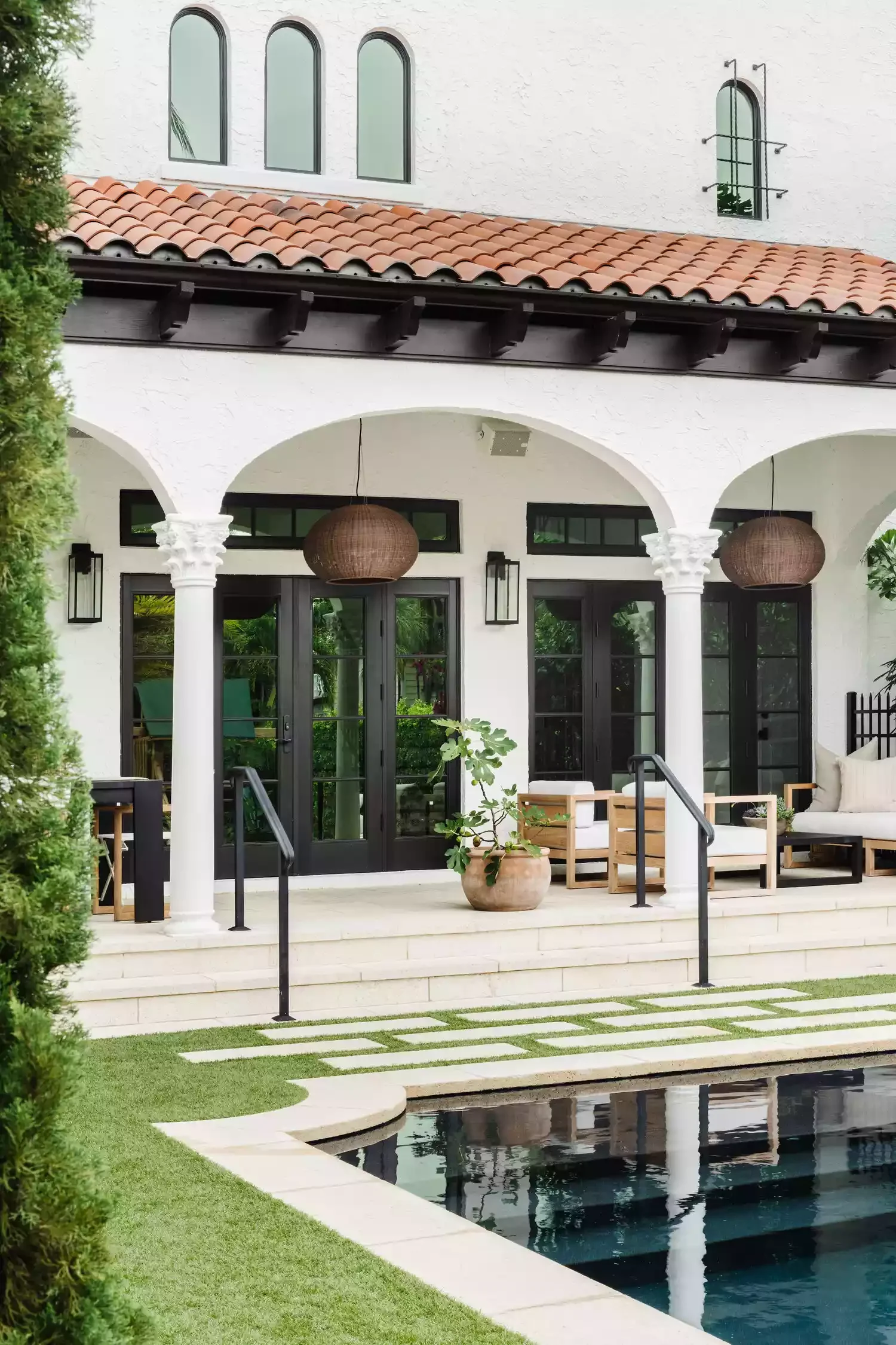 28 Stunning Porch Ceiling Designs That Will Transform Your Outdoor Space 3 Spanish-Style Tile Porch Roof
