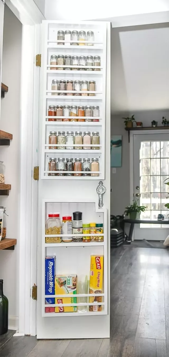 20 Creative DIY Spice Storage Solutions to Transform Your Kitchen Organization Spice Organizer for a Pantry Door