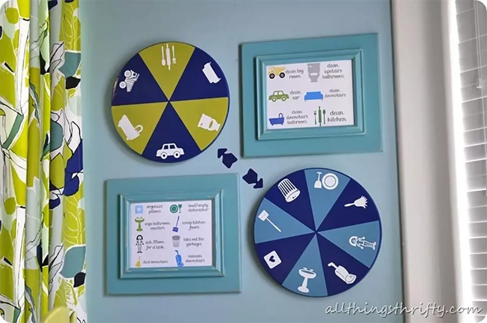 13 Creative Family Chore Chart Ideas That Actually Work in Every Home 2 Spinning Chore Chart