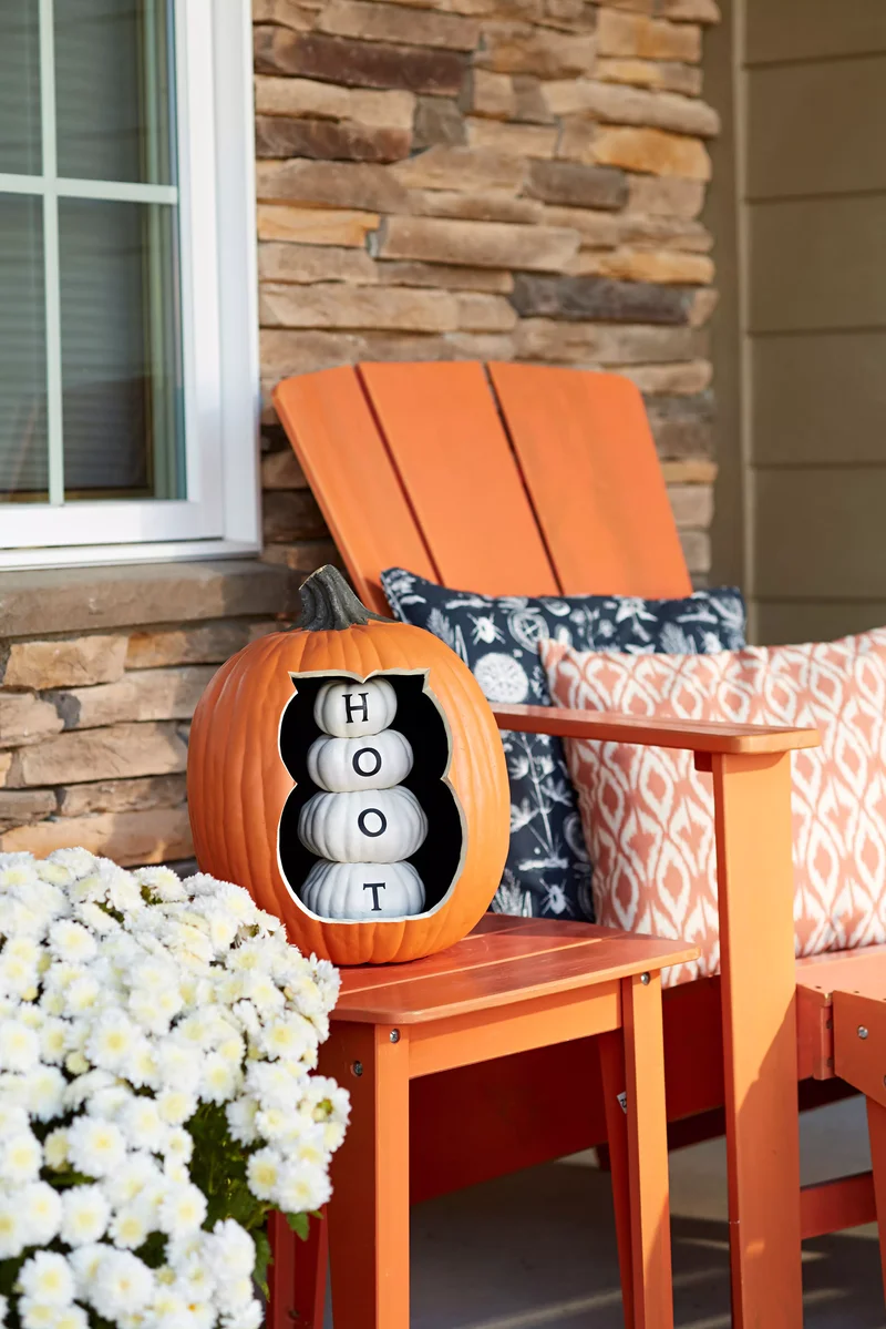 18 Creative Mini Pumpkin Painting Ideas for Autumn Decor 9 Spooky Spelling