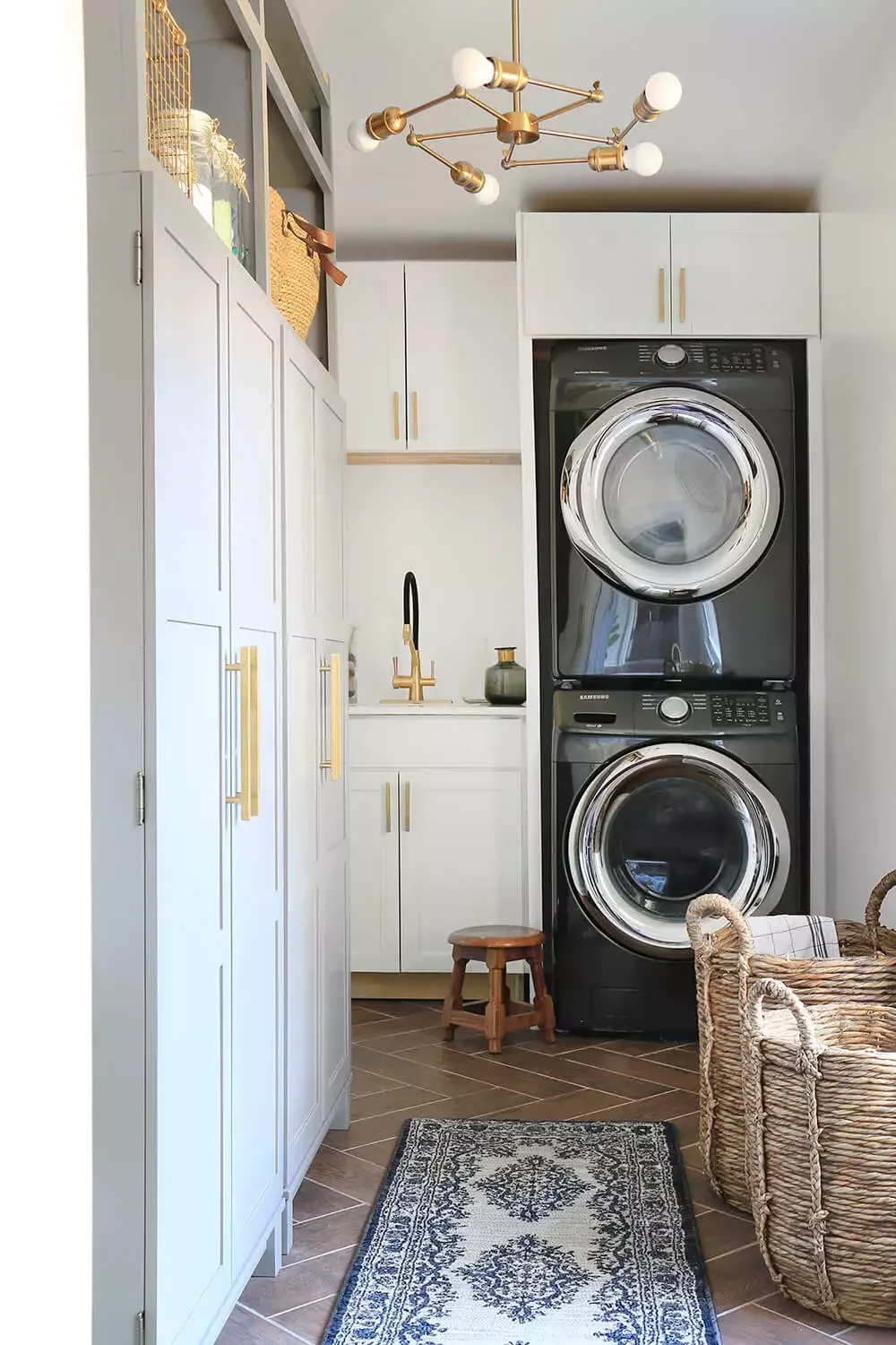 57 Creative Laundry Room Ideas That'll Make You Actually Enjoy Doing Chores Stack the Appliances