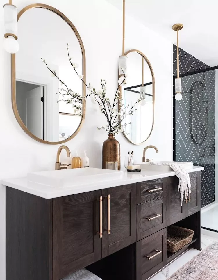 36 Beautiful Bathroom Vanity Ideas for Style and Function 32 Stain It Dark