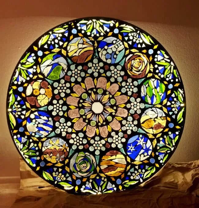 22 Creative DIY Mosaic Projects to Transform Your Home 17 Stained Glass Mosaic Wall Light