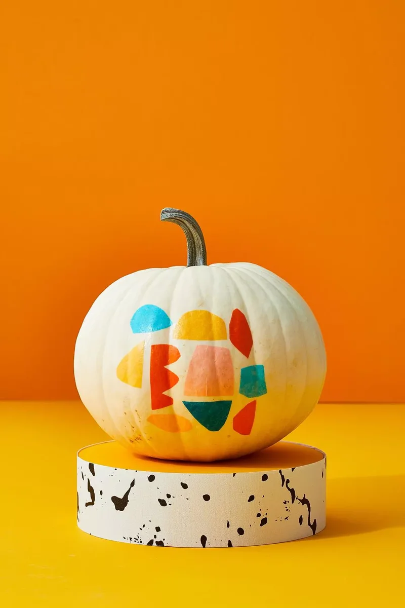 46 Creative Pumpkin Painting Ideas for Fall Home Decor 38 Stained Glass Pumpkin