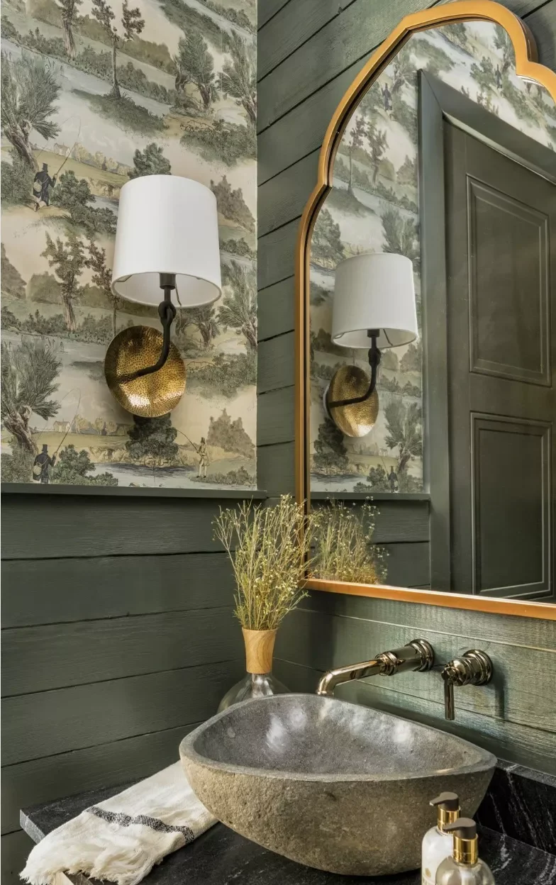 50 Fresh Wood Accent Wall Ideas That Feel Perfectly Modern 38 Stained Shiplap Accent Wall
