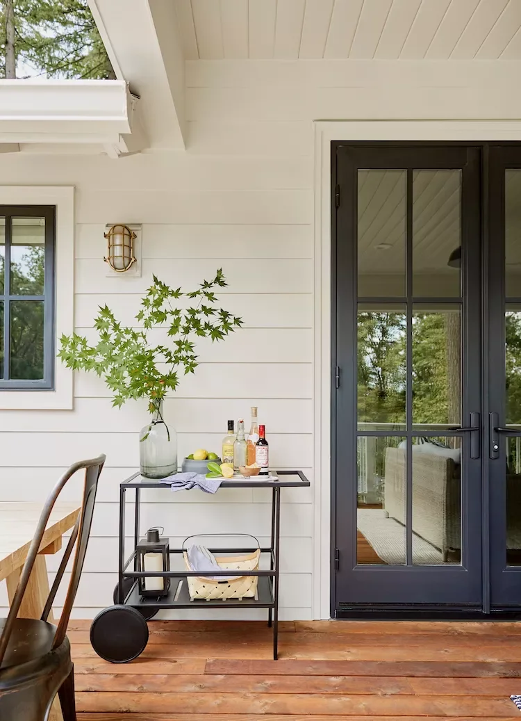 40 Stunning Outdoor Bar Ideas to Transform Your Backyard Entertainment Space 9 Start with a Bar Cart