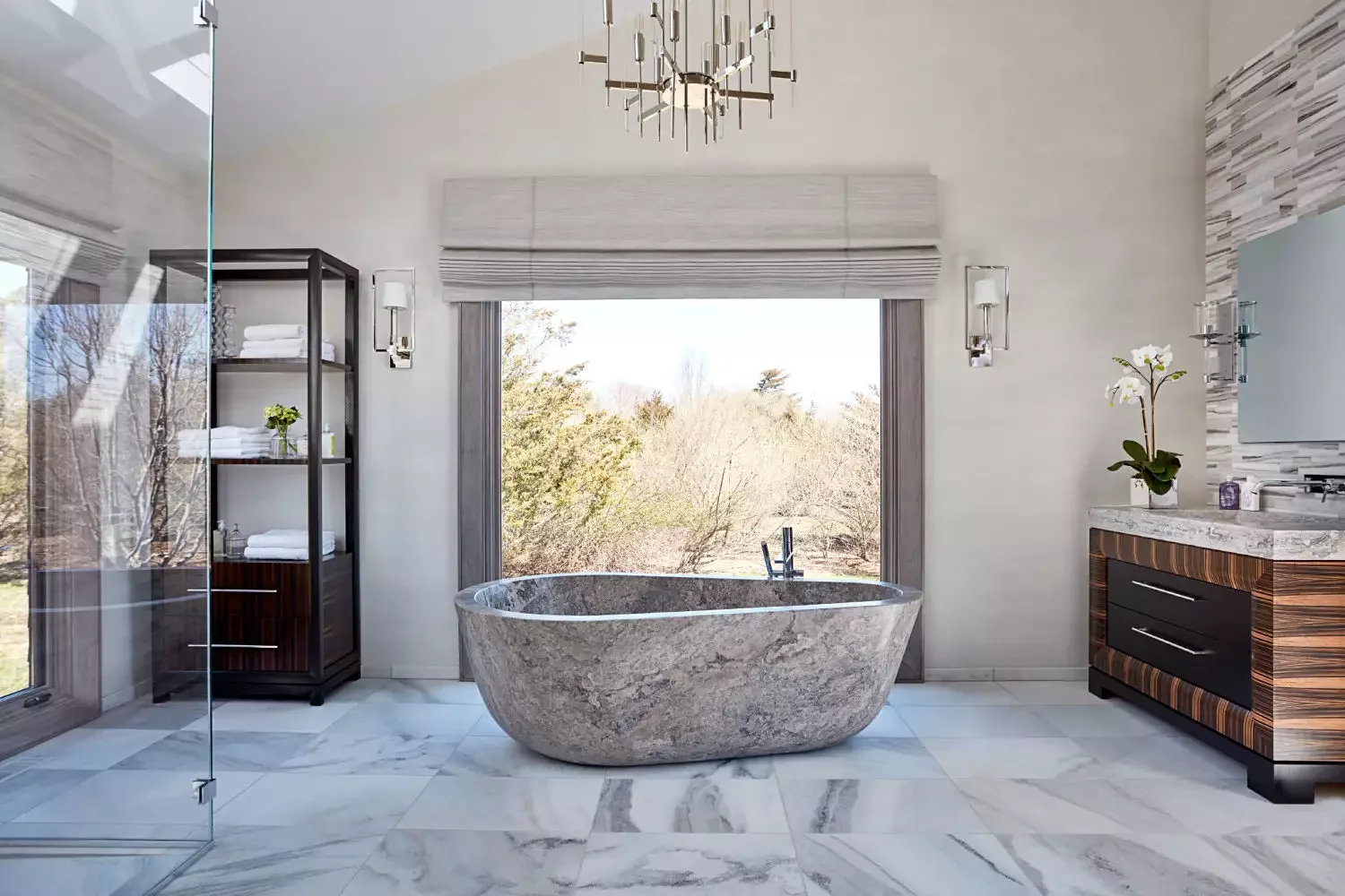 50 Luxurious Bathroom Ideas to Create Your Perfect Self-Care Sanctuary 37 Statement Bathtub