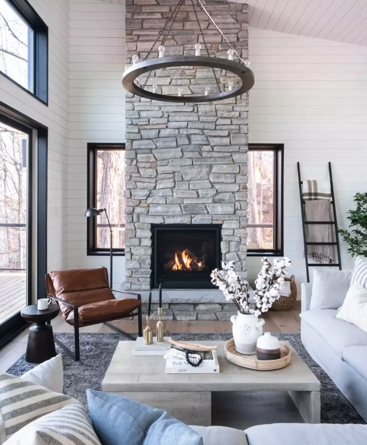 35 Creative Family Room Ideas for the Ultimate Hangout Space 14 Statement Chandelier