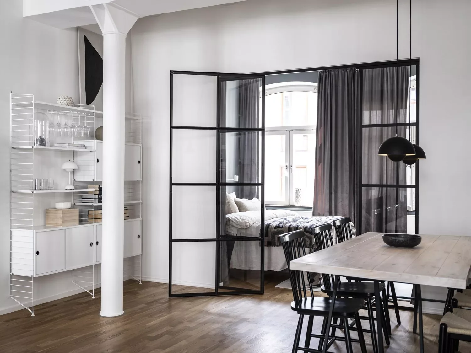 39 Effortlessly Chic Scandinavian Bedroom Ideas That Will Transform Your Space 12 Stay Transparent