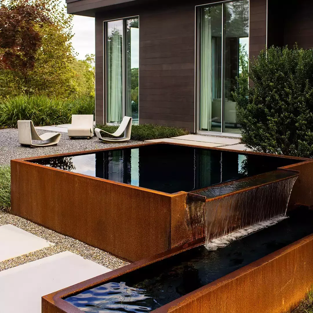 Steel Trough Water Feature