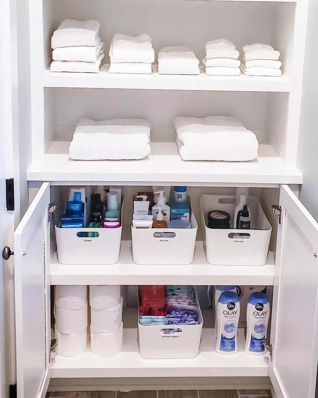 Transform Your Bathroom Closet: 23 Smart Organization Ideas That Actually Work Stick With Simple Solutions