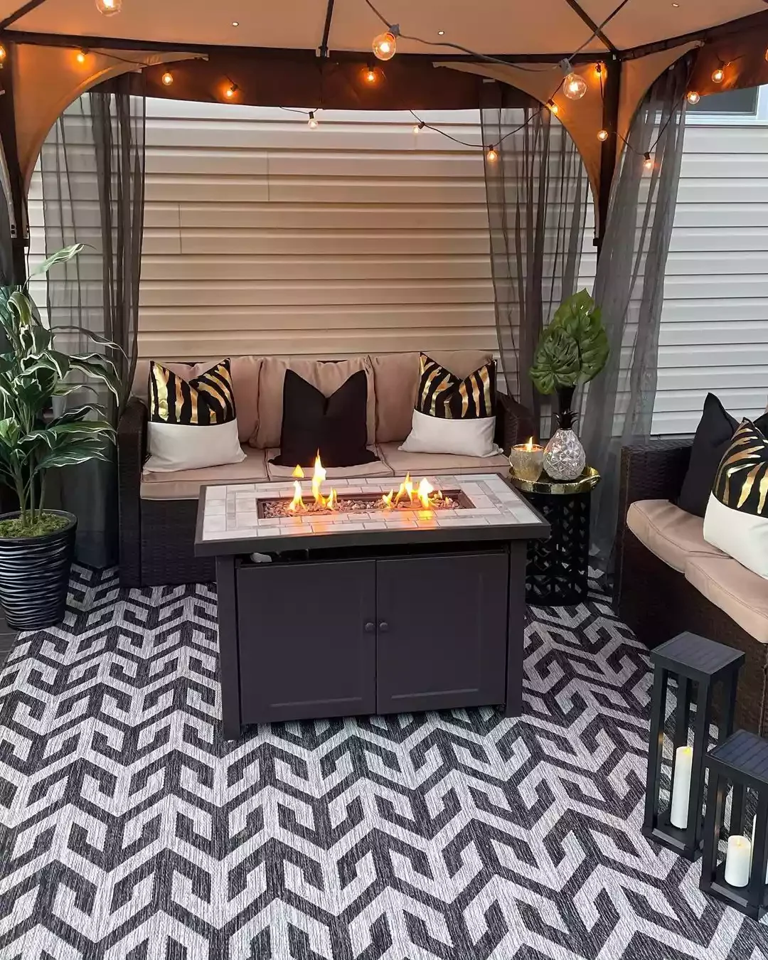 30 Beautiful Ways to Transform Your Patio with String Lights 25 Stick to Neutrals