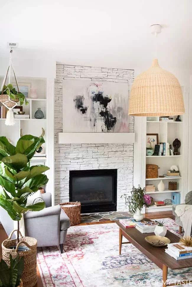 36 Stunning Painted Fireplace Ideas to Transform Your Living Space 29 Stick to Tried and True Neutrals