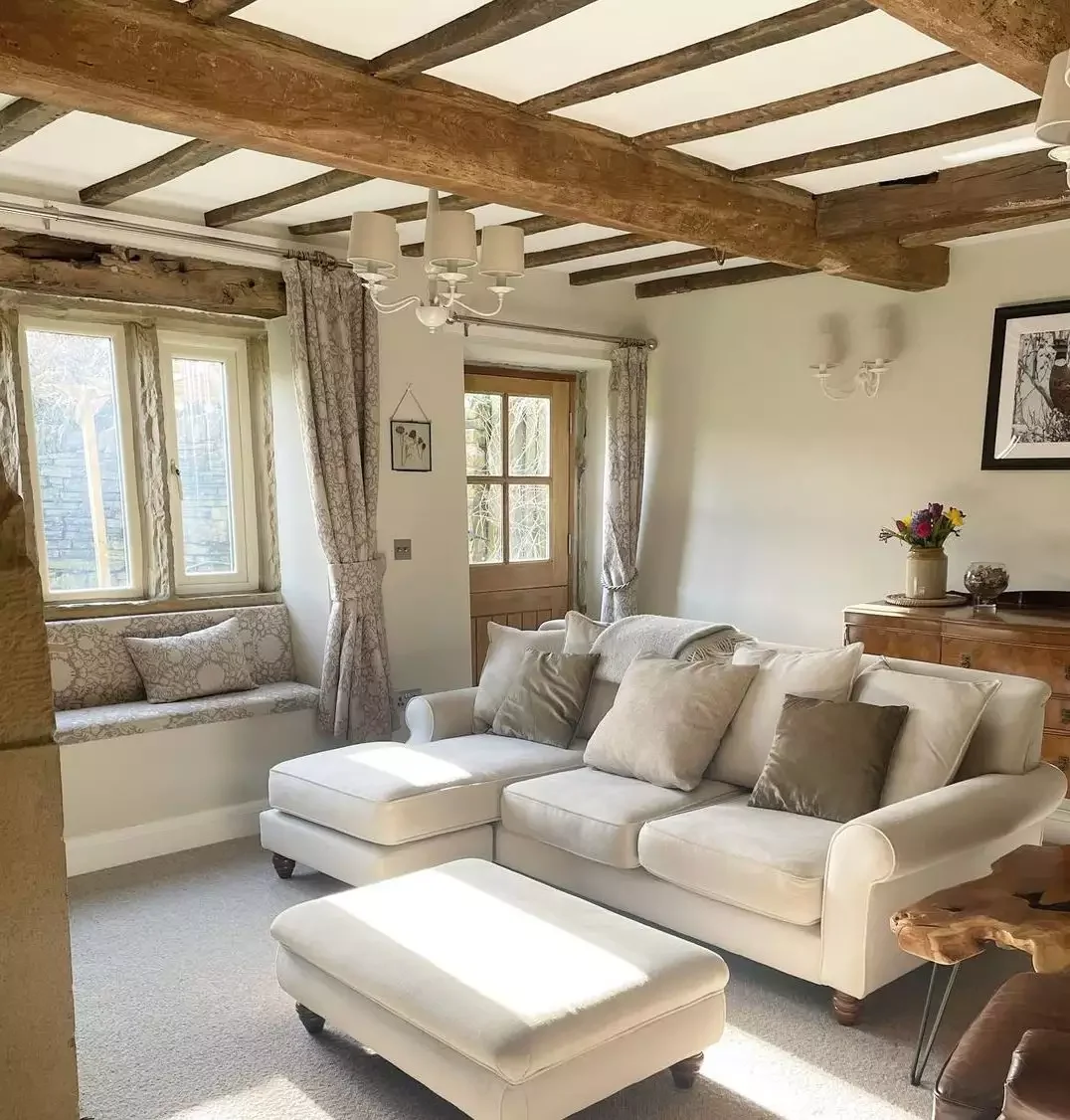 40 Cozy Country Living Room Ideas That Create Instant Warmth 14 Stick to a Neutral Color Palette