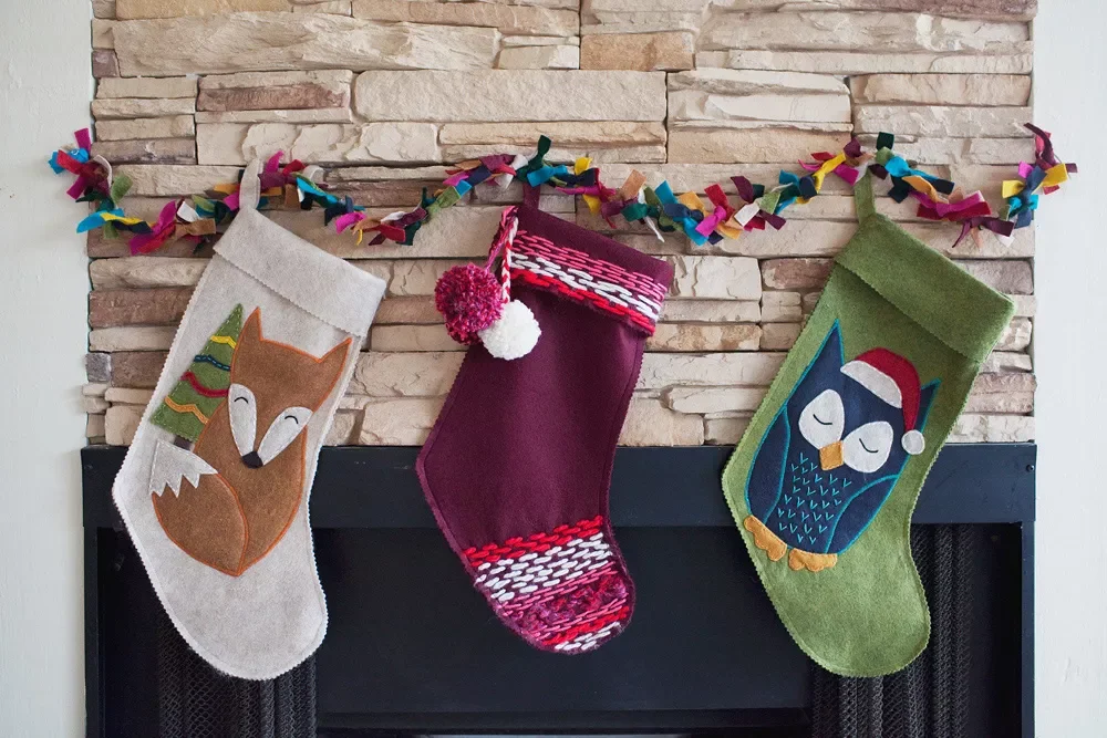 41 Creative DIY Christmas Stocking Ideas That Will Transform Your Holiday Decor 1 Stitched Stockings