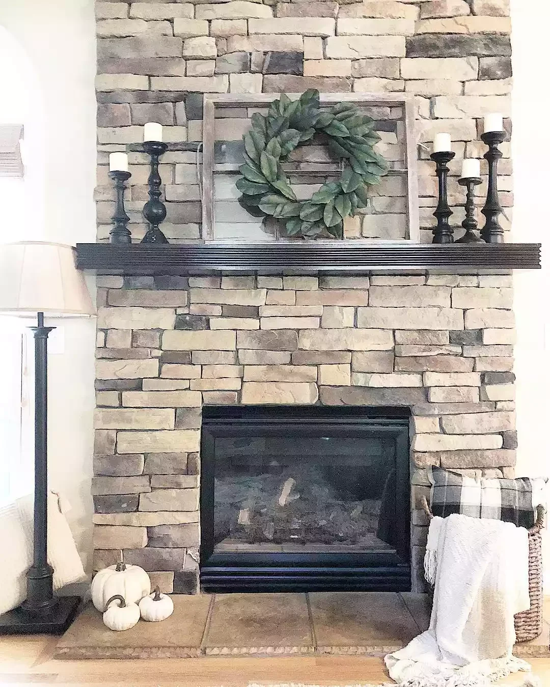 33 Cozy Farmhouse Fireplace Styling Ideas That Transform Your Living Space 20 Stock up on the Basics