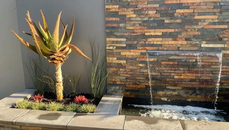 Stone Wall Water Feature