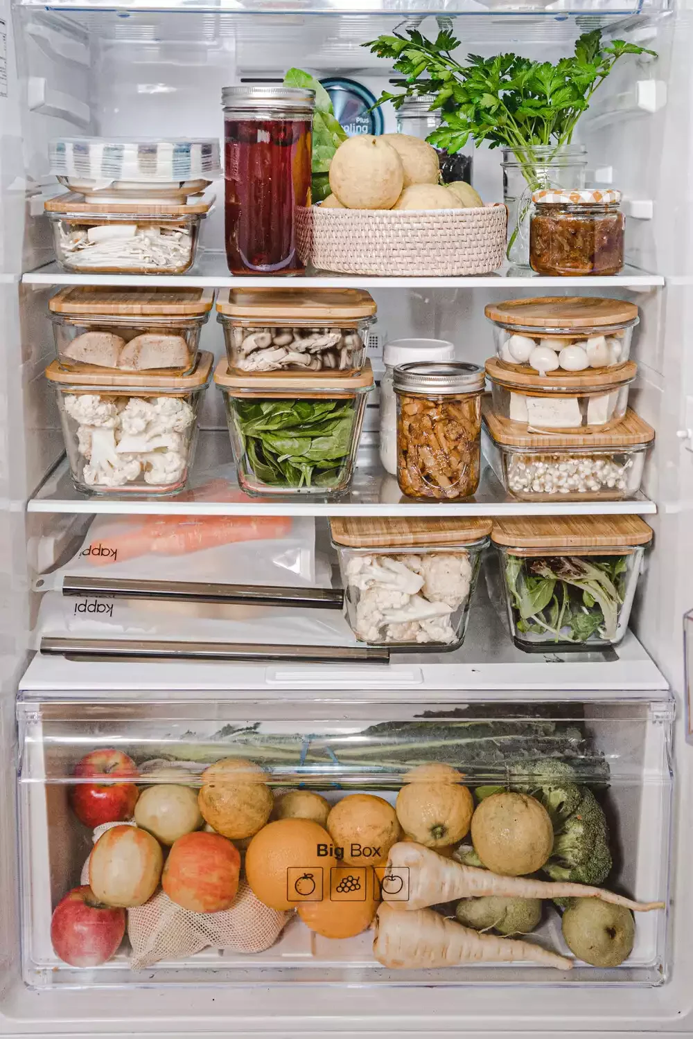17 Brilliant Fridge Organization Ideas That Will Transform Your Kitchen Store Items in Clear Packaging