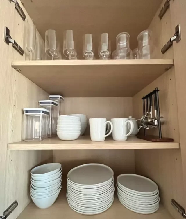 50 Brilliant Small Kitchen Storage Solutions That Will Transform Your Space Store More Than One Type of the Item On Shelves