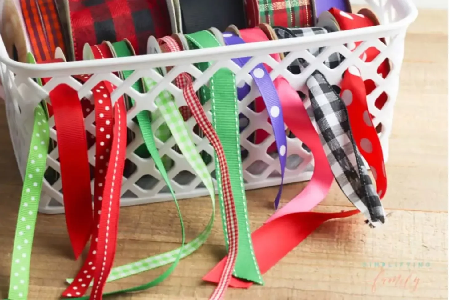 30 Budget-Friendly Organization Hacks That Will Transform Your Home Store Ribbon in a Basket