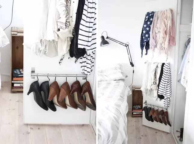 36 Brilliant Closet Organization Ideas to Transform Your Space Store Shoes on the Closet Door