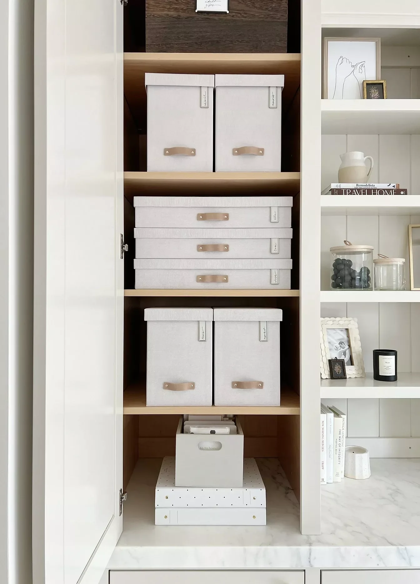 22 Creative Ways to Organize and Display Your Photo Collection at Home 1 Store in Photo Boxes