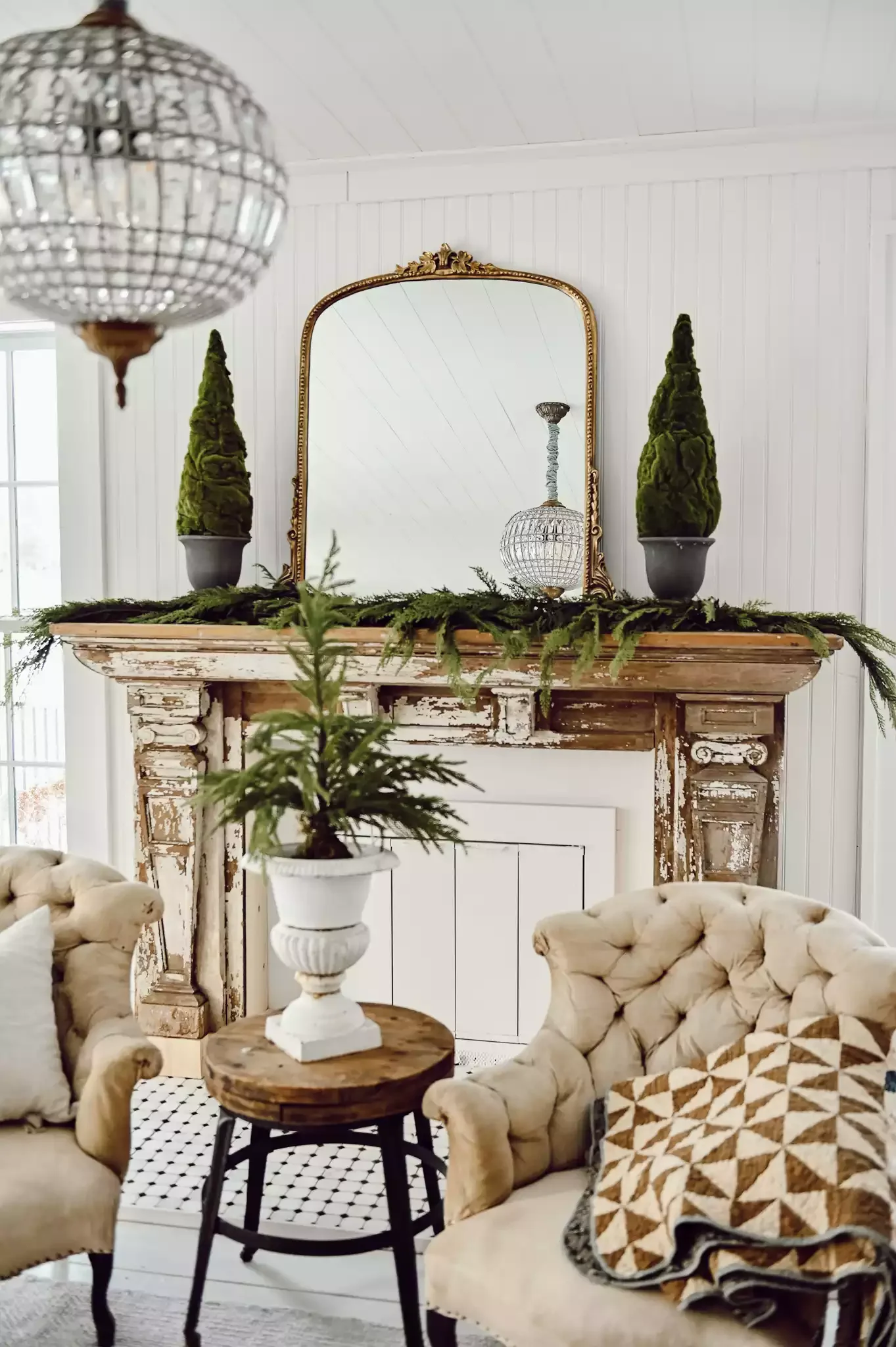42 Cozy Winter Decorating Ideas That'll Keep Your Home Warm Until Spring 8 Streamline the Mantel