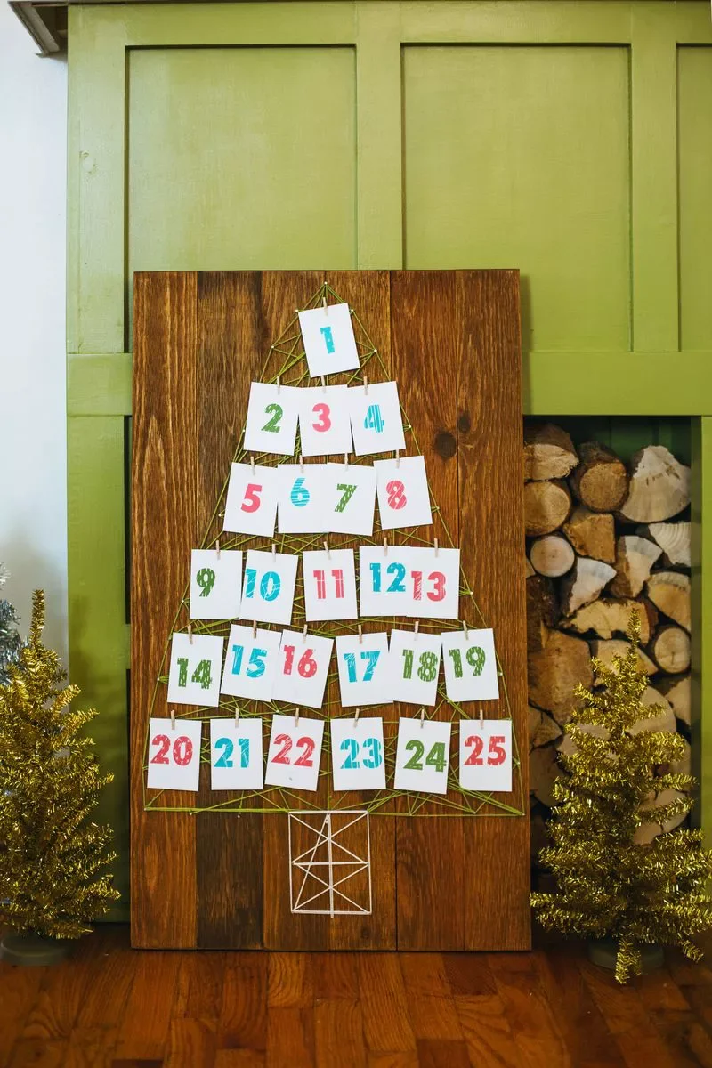 50 Stunning DIY Advent Calendar Ideas That Look Designer-Made 28 String It Up
