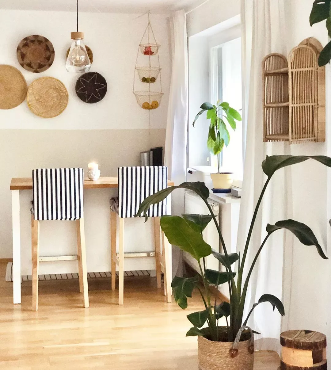 27 Kitchen Bar Ideas That Create the Perfect Entertainment Space Striped Bar Stools