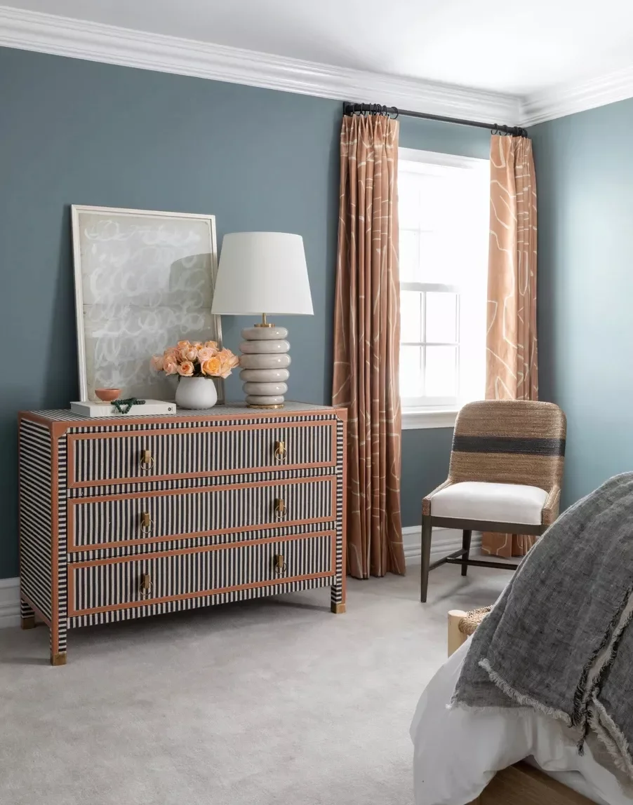 36 Stunning Painted Dresser Ideas That'll Transform Your Home's Style Striped Painted Dresser