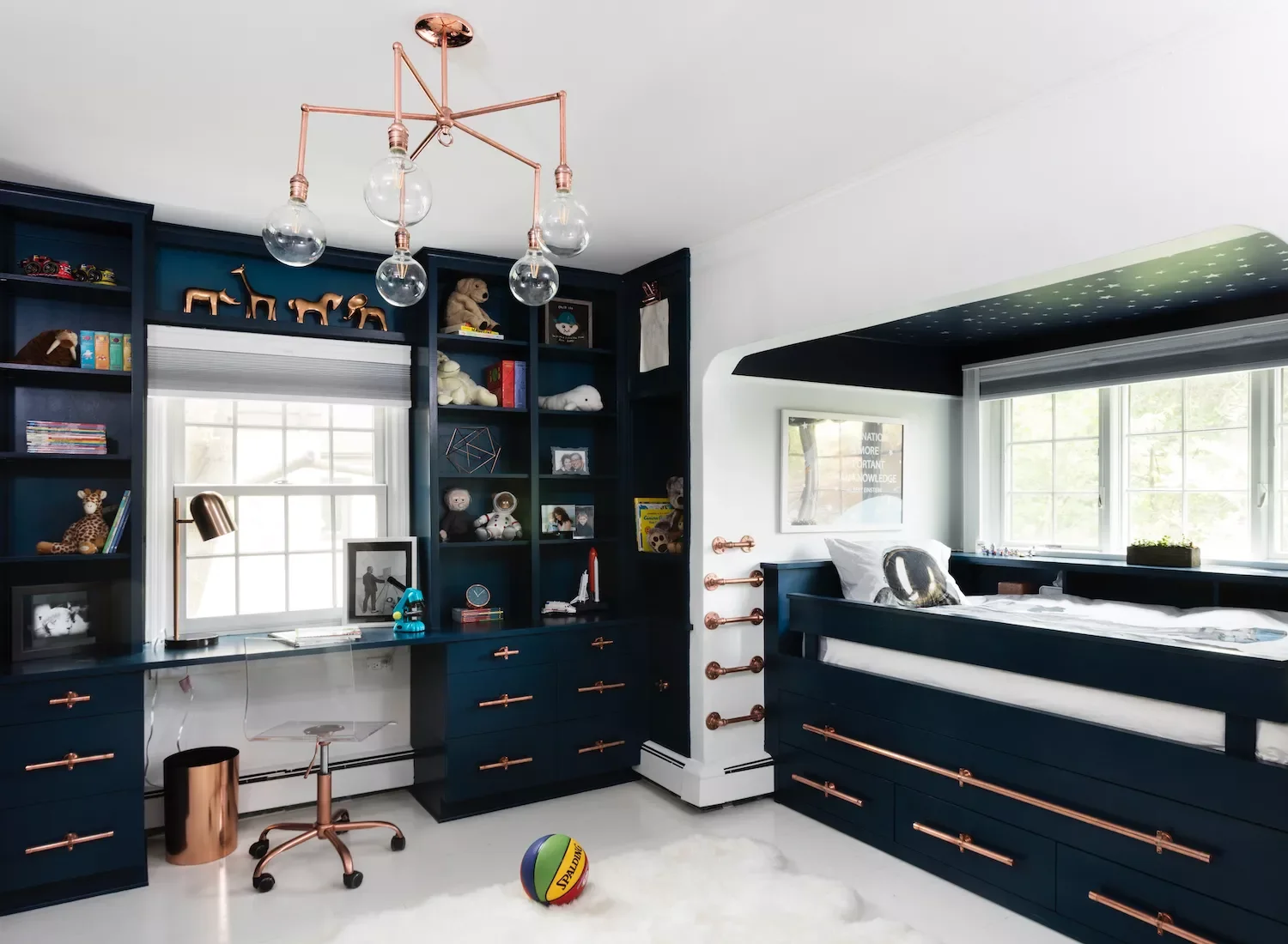 52 Amazing Boys' Bedroom Ideas That Will Make Parents Smile Too 14 Style Built-In Shelving