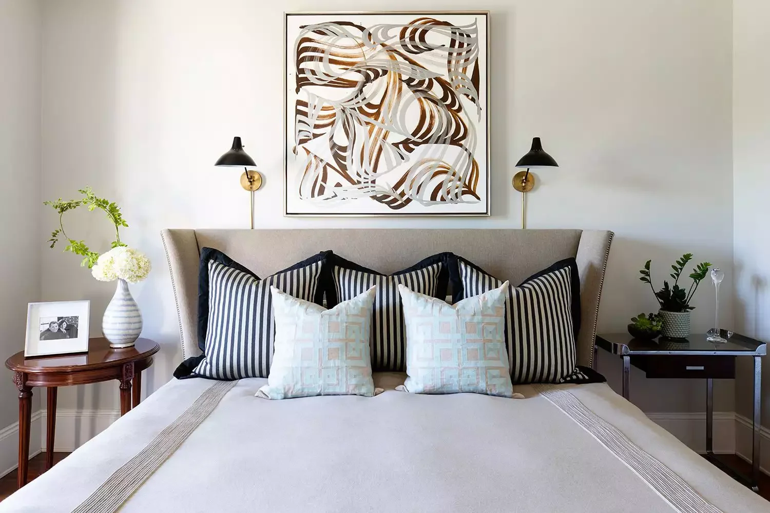 85 Stunning Primary Bedroom Design Ideas to Transform Your Space Style Mismatched Nightstands