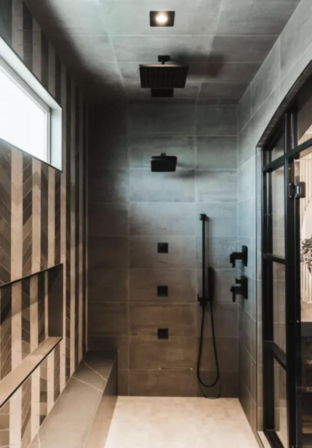 50 Dramatic Dark Bathroom Ideas to Transform Your Space 32 Style Your Walk-in Shower