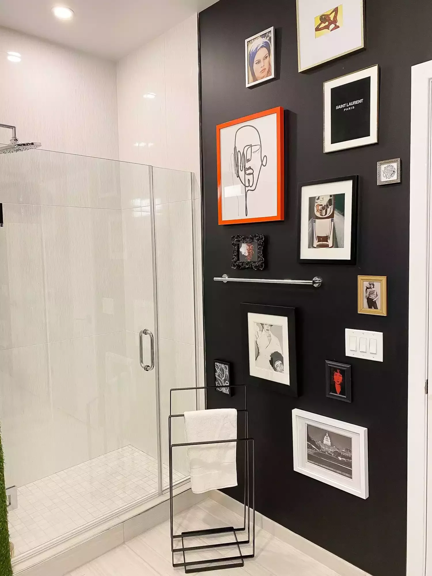 30 Bathroom Wall Decor Ideas That Refresh Your Space This Year Style a Gallery Wall