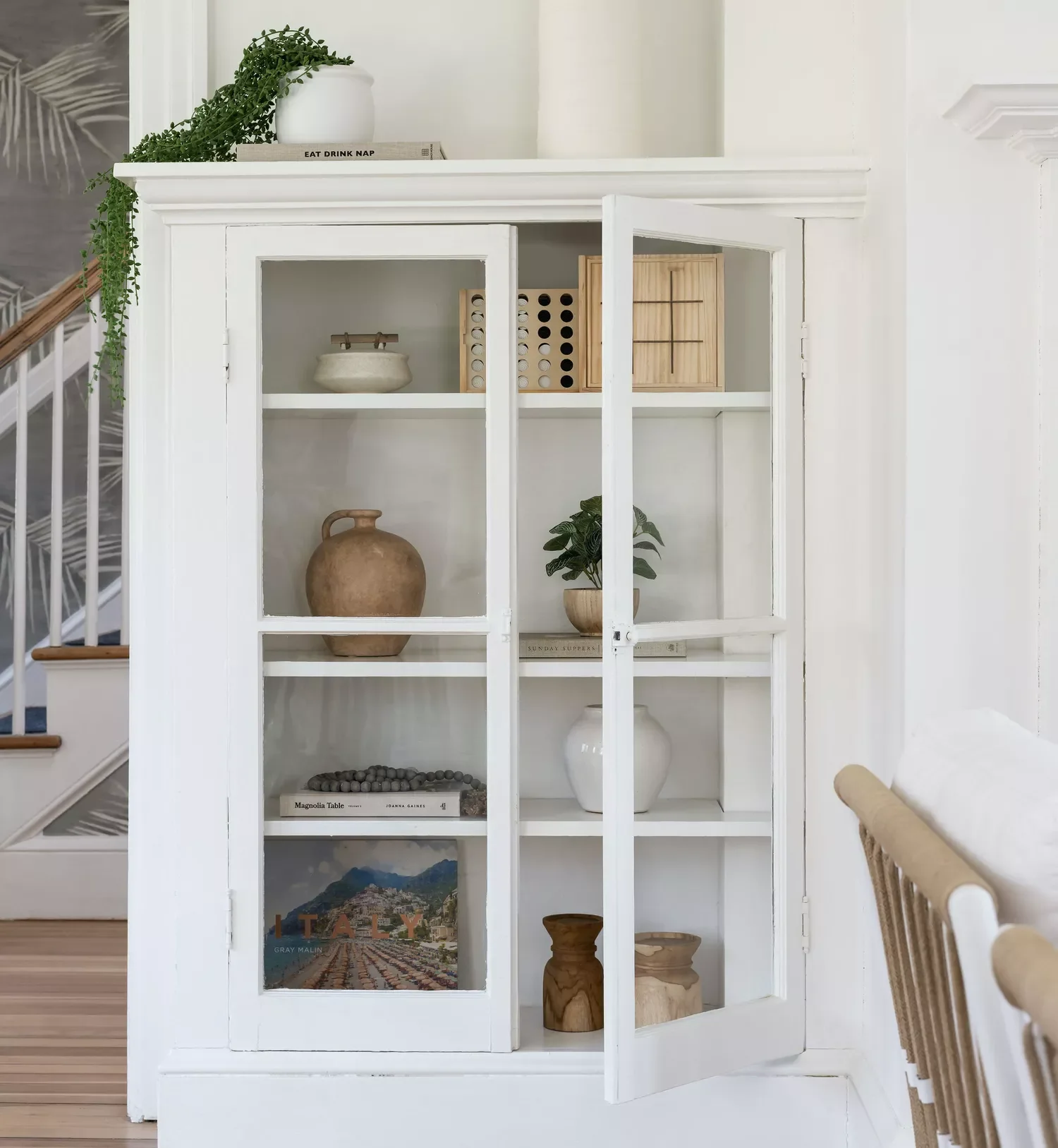 20 Beautiful Living Room Shelving Ideas to Transform Your Space 4 Style a Glass Display Cabinet
