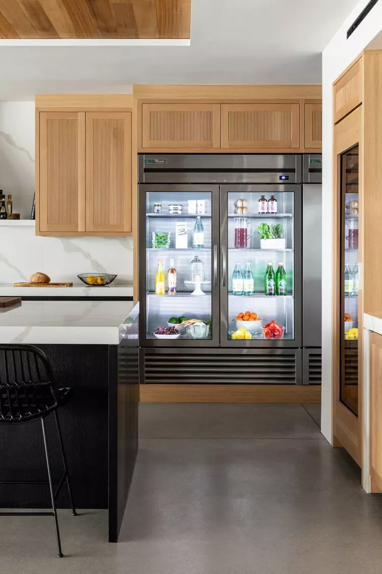 60 Smart Kitchen Cabinet Organization Ideas That Will Transform Your Space Style a Glass-Front Fridge