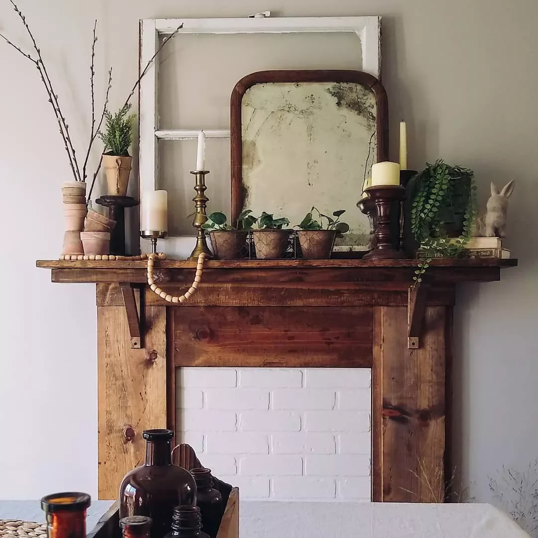 51 Creative Fireplace Mantel Decorating Ideas That Will Transform Your Living Space 6 Style a Mantel Plant Shelf