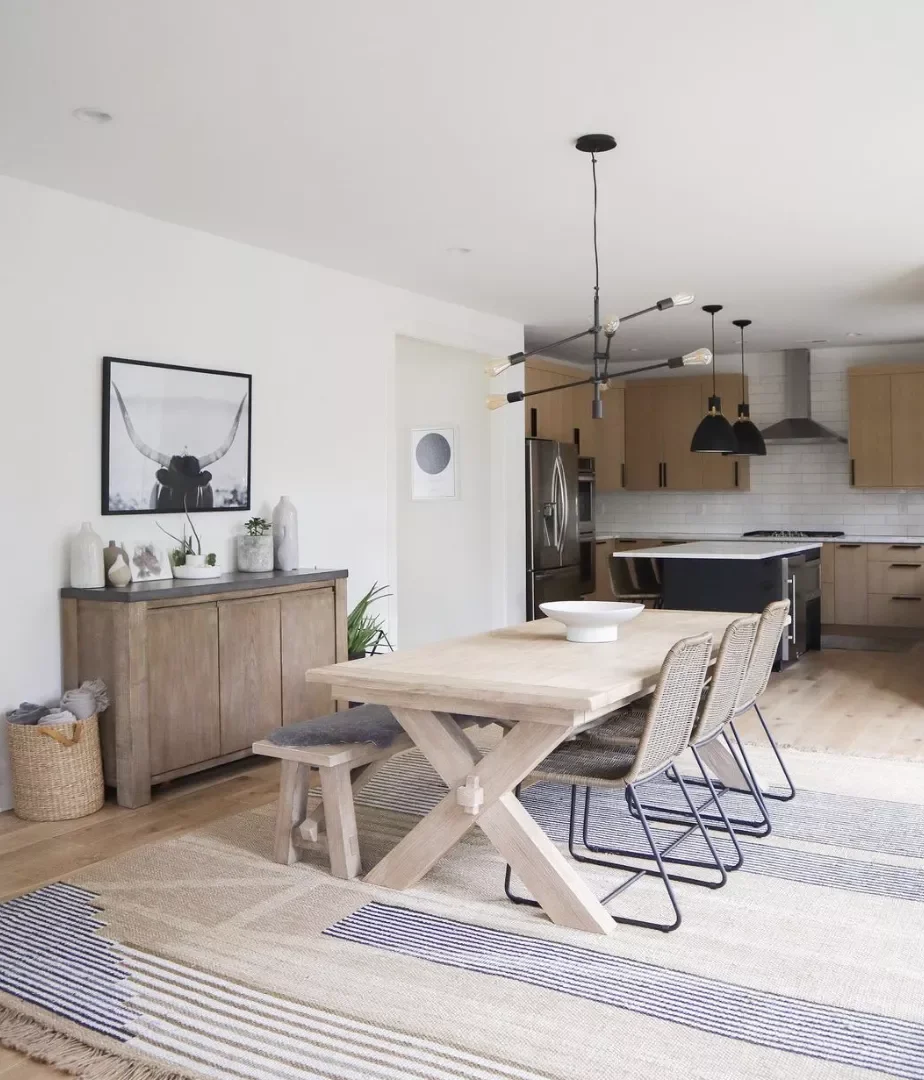 35 Beautiful Dining Room Rug Ideas That Will Transform Your Space 35 Style a Rug With Tassels